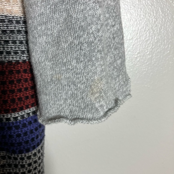 Gimmicks by BKE The Buckle Fringe Red, White, Blue Knit Cardigan Sweater - Picture 6 of 11